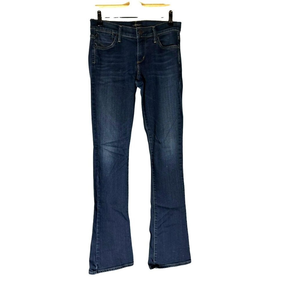Agolde Juliette Dark Wash Cotton Blend Mid-Rise Denim Bootcut Jeans Size 27